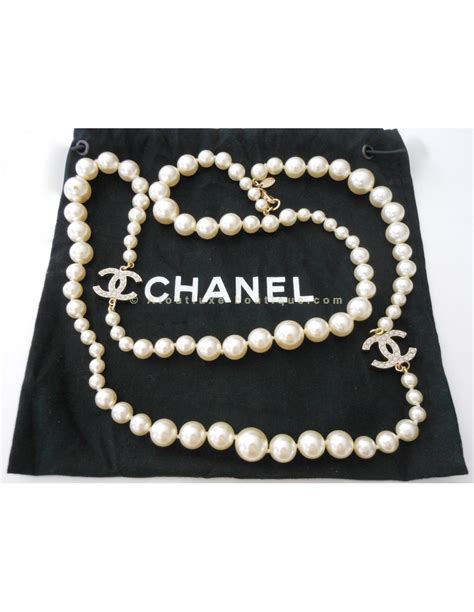 collier chanel avec perle|Chanel collier.